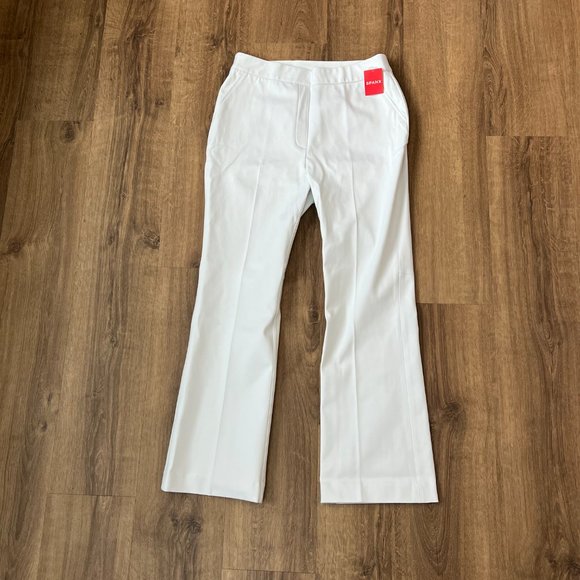 NEW Spanx On-the-Go Kick Flare Pant with Ultimate Opacity Technology in White - Picture 5 of 11